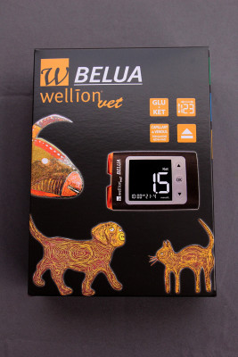 WellionVet BELUA Blutzucker- und Ketonkörper-Messgerät für Hunde, Katzen und Kühe