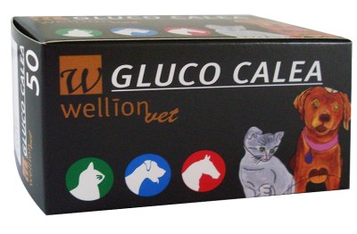 WellionVet GLUCO CALEA Blutzucker-Teststreifen für Hunde, Katzen und Pferde