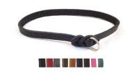 Fettleder_Halsband leicht schwarz chrom